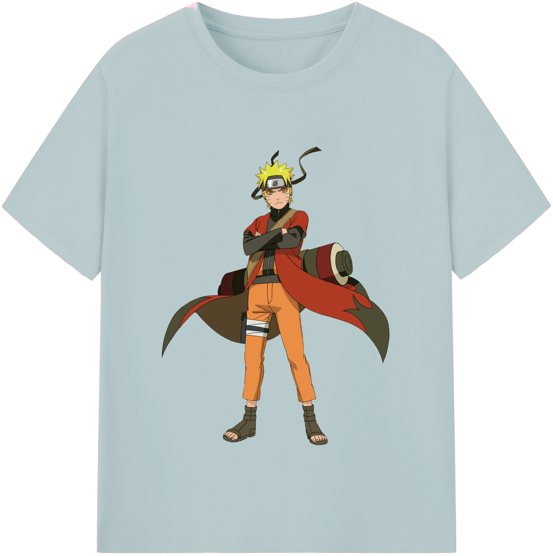 （画像用） NARUTO -ナルト- うずまき ナルト Uzumaki Naruto 綿100％半袖Tシャツ（フロントプリント）